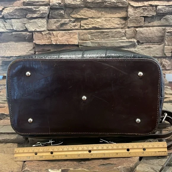 Dooney & Bourke  Embossed Croco Satchel Shopper Shoulder Bag - Picture 7 of 15